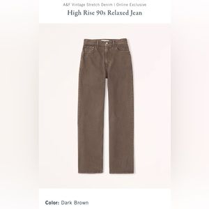 Abercrombie and Fitch Ultra High Rise 90’s straight jean